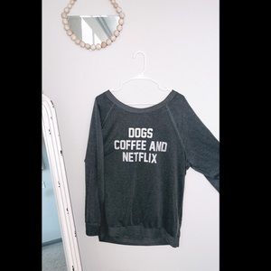 Impressions slouchy gray sweater